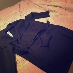 Plus wool look front coat